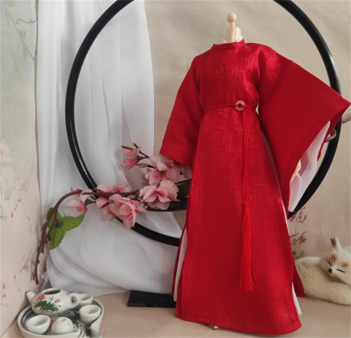 1/6 Men Hanfu Chinese Ancient outfit  Clothes Robe  long coat  Dress Shirt Suit Model for 12inch Action Figure Body Dolls Toys