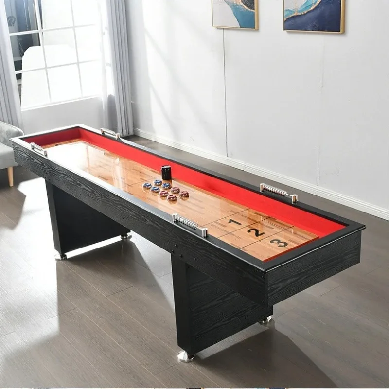 

9-Foot shuffleboard table, shuffleboard table, luxury indoor bar party leisure and entertainment table