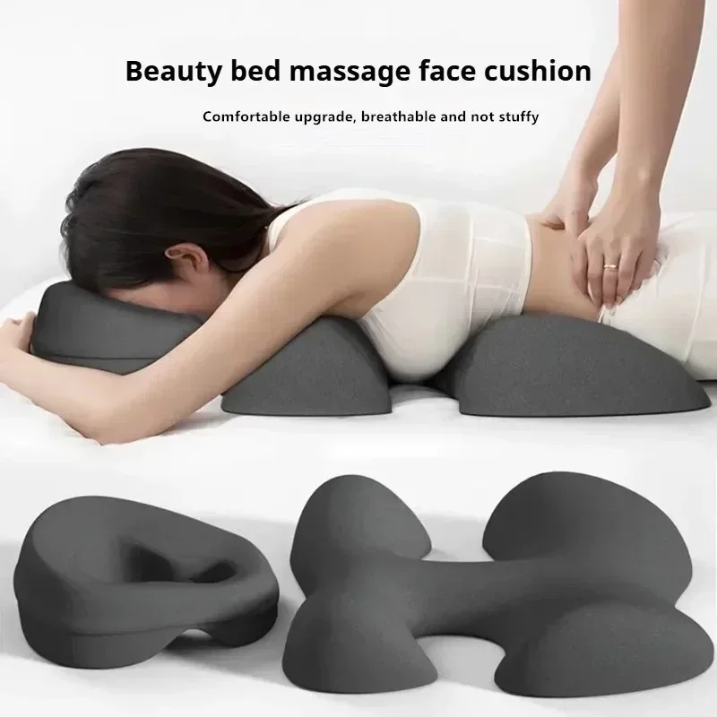 Professional Salon Facial Pillow for Face Down Massage, Ergonomic Face Cradle with Breathing Hole for Spa,Facial,Lash Extensions