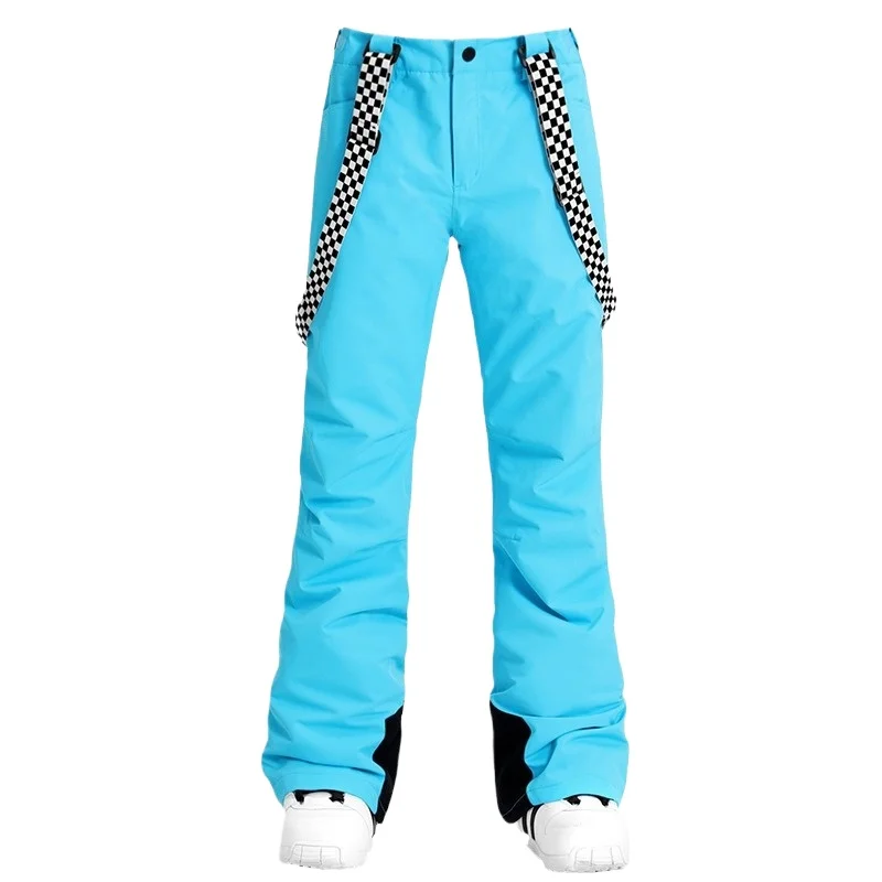 Ski pants women's windproof waterproof thermal overalls