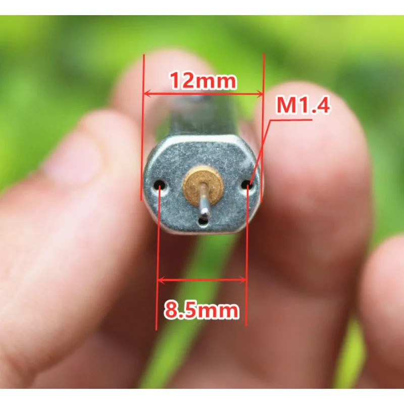 N50 Micro Motor Airplane Model Small Motor High-speed Airplane with Cooling Holes Strong Magnetic Metal Brush