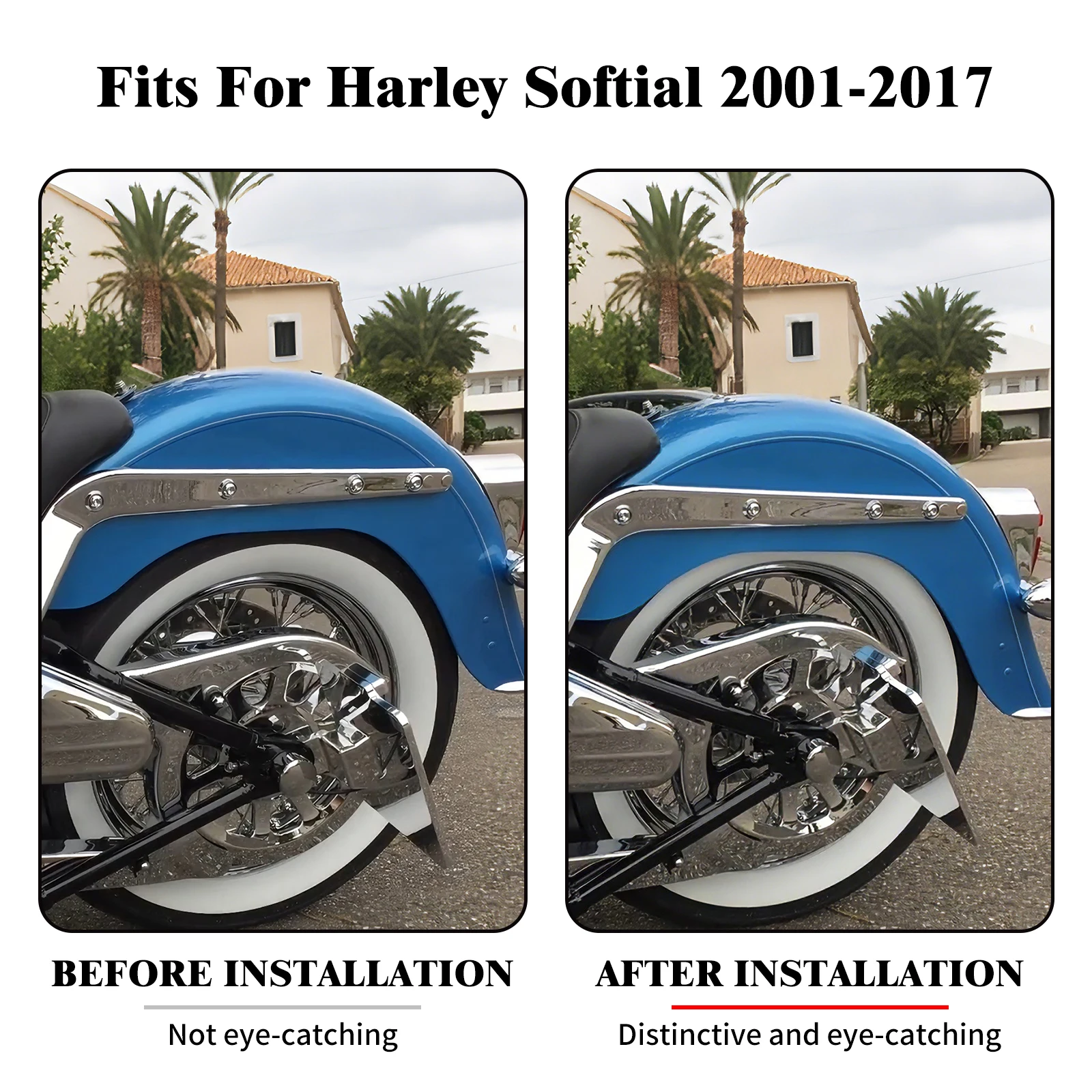 Softail Air Ride Suspension System Motorcycle Rear Air Shock Absorbers For Harley Fat Boy Breakout Heritage Standard Slim 01-17 3