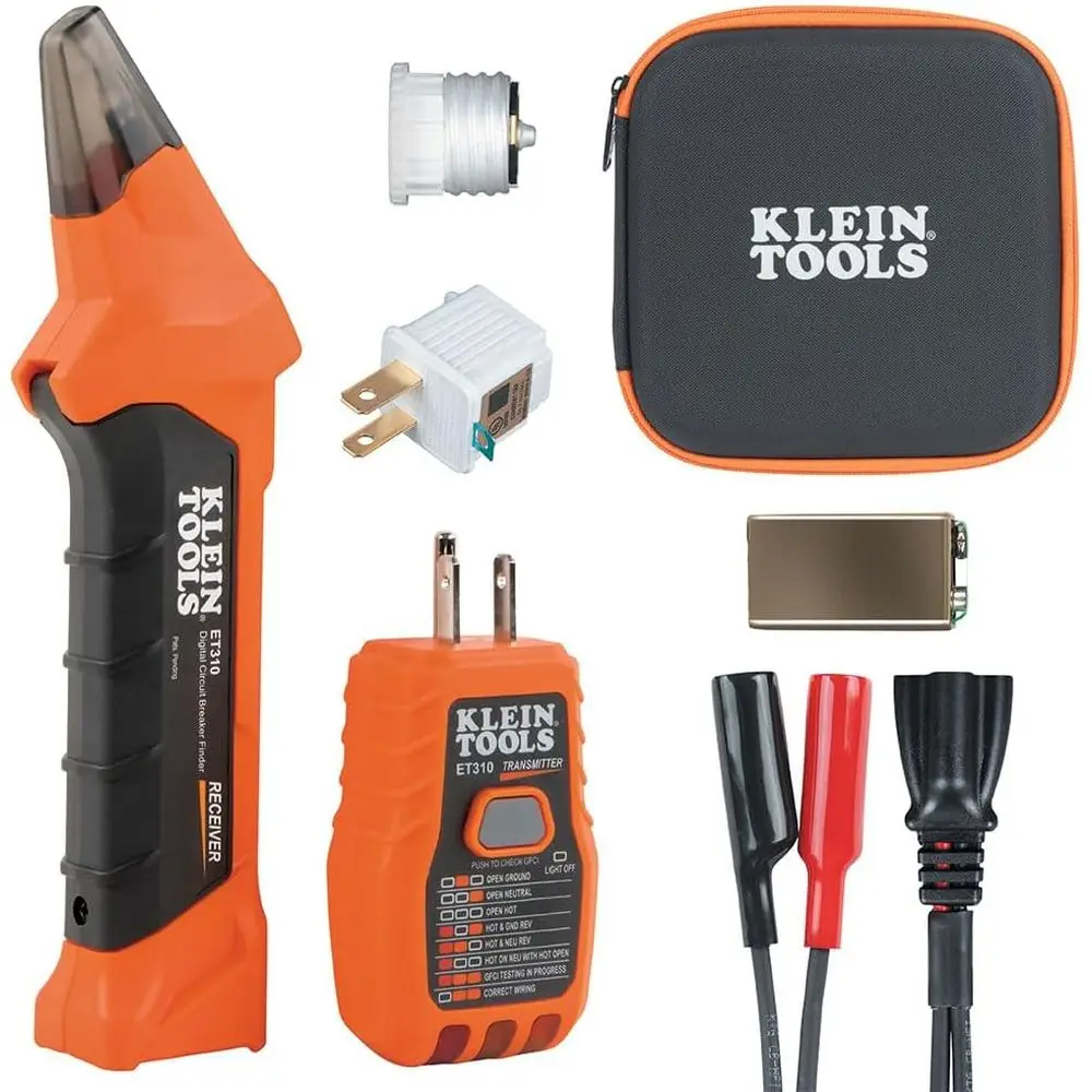 

AC Circuit Breaker Kit with Electric Tester, Test Leads, Adapters, and Storage Case