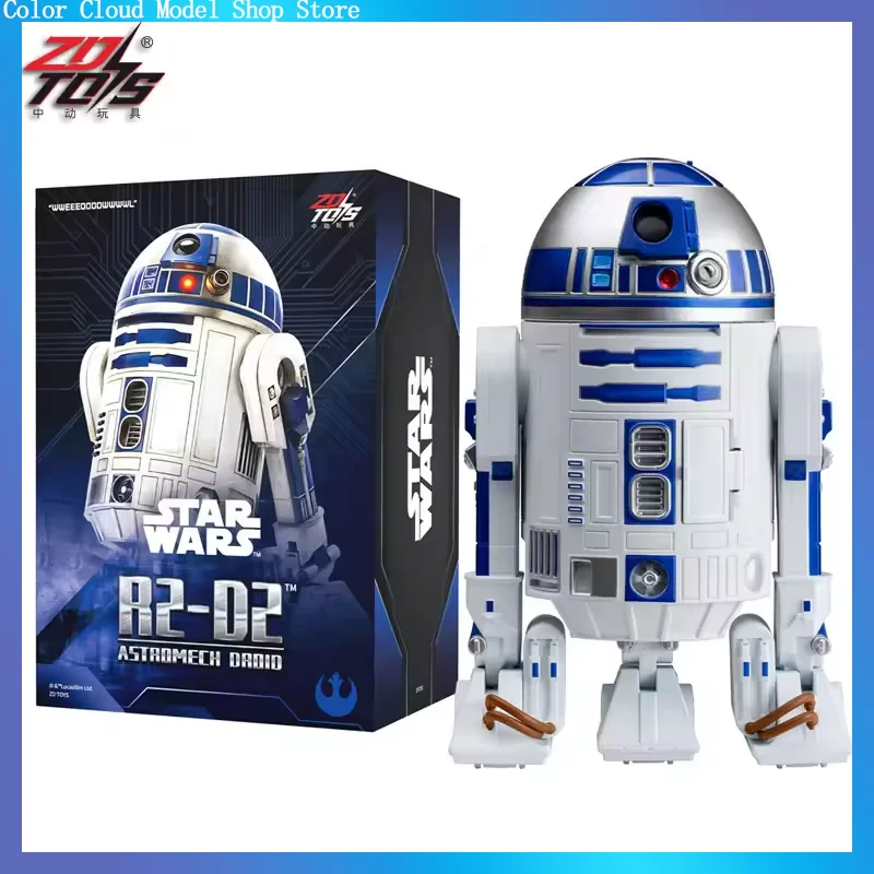 Figura de acción de Star Wars, R2 D2, de Zd Toys. Modelo de robot articulado, adorno para escritorio, objeto de colección, ideal como regalo para los fans adultos.