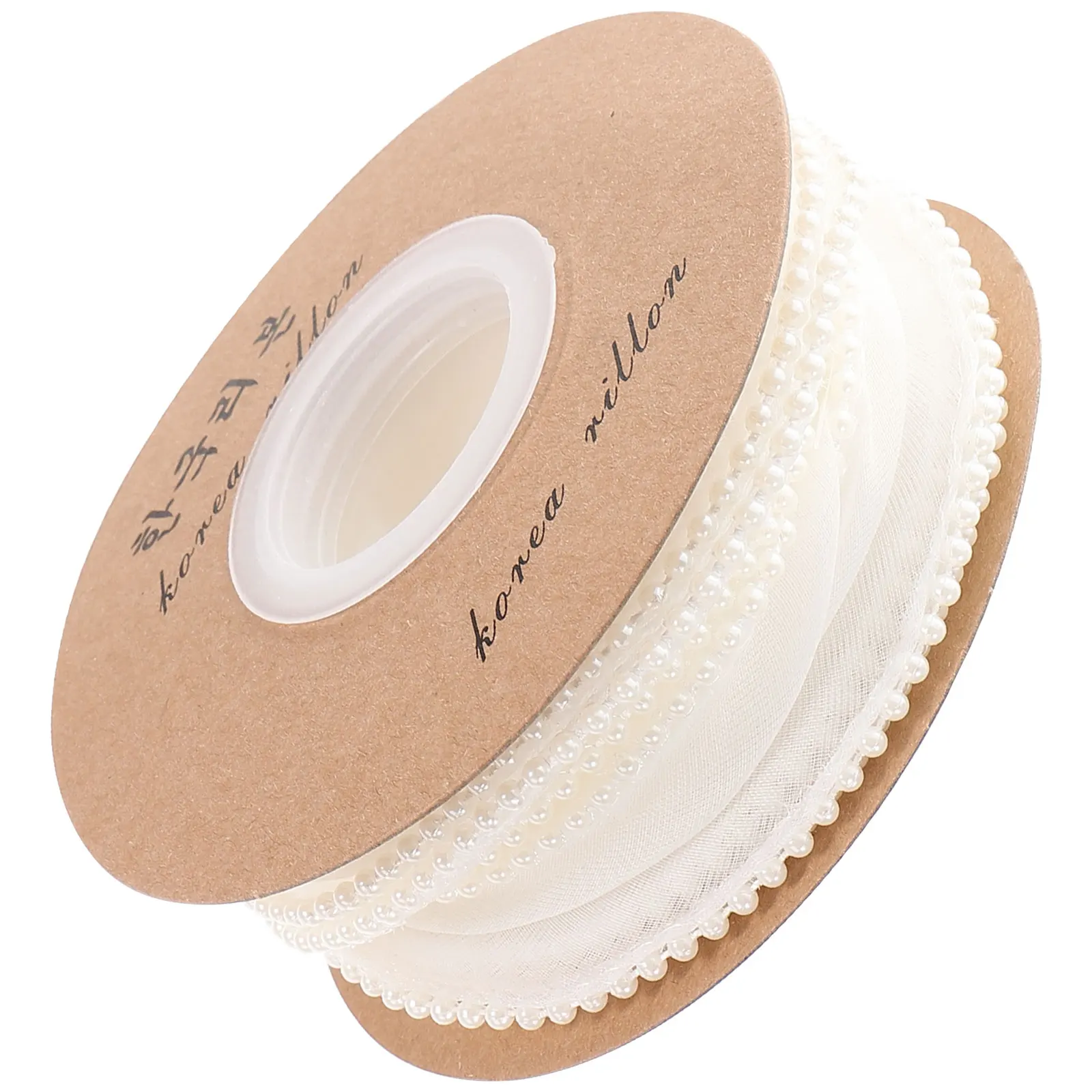 

Pearl Trimmed Wide Ribbon For Gift Wrapping Floral Packaging Party Decorations Durable Craft Ribbon Diy Supplies