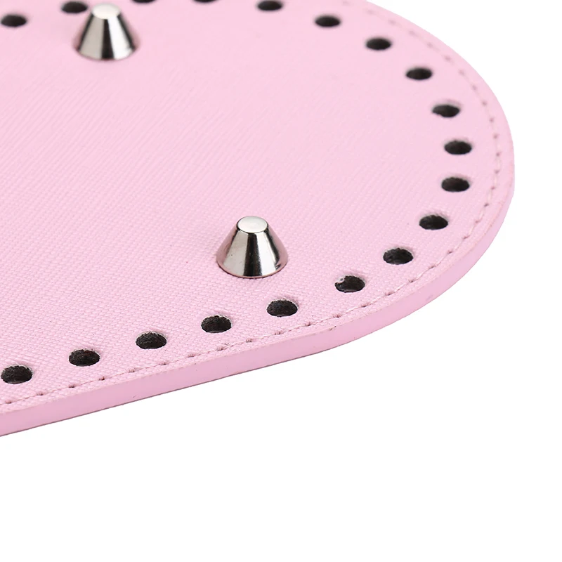 29.5*10cm Long Bottom For Knitted PU Leather Bag Base High Qualtiy Handbag Bottom With Holes Rivet Crochet Bag Part Accessories