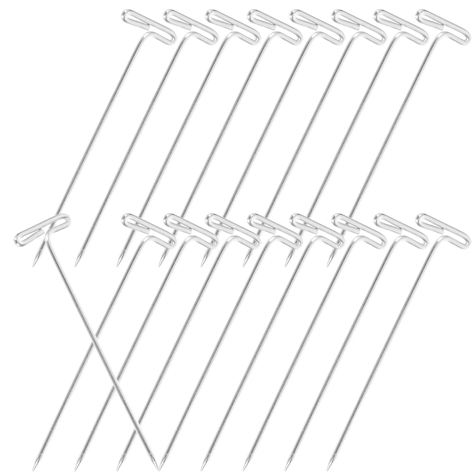 

100 Pcs Fixing Needles Sewing Pins for Knitting Straight Needlecraft T Pins Blocking Essential Kit Human