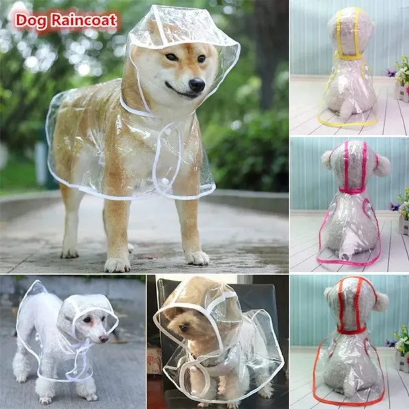 1pc Hund Regenmantel kleiner Hund Haustier Hund Regenmantel transparente Regenmantel Haustier Kleidung wasserdicht