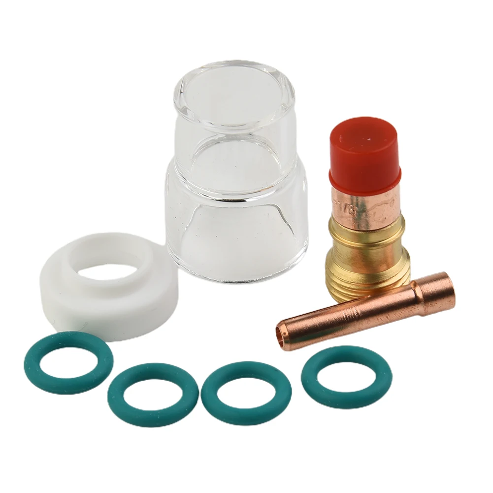 TIG Welding Consumables Set for WP-17 WP-18 WP-26 Torches Includes For Stubby Gas Lens #12 Glass Cup and O-Rings view 5