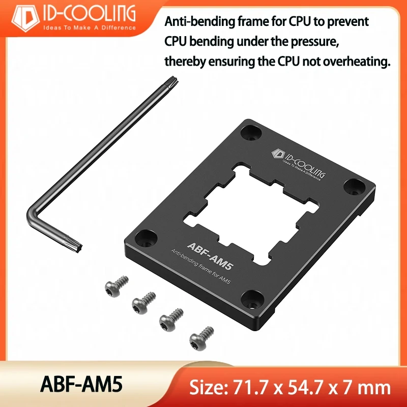 ID-COOLING ABF-AM5 For AMD AM5 CPU Pressure Resistant Secure Frame Cover Plate,Processor Bending Protector Tools