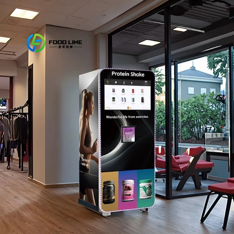 Customize Automatic 32-inch Touch Screen Commercial Cappuccino Coffee Machine for Sale Tea Coffee Protein Shake for Public Place