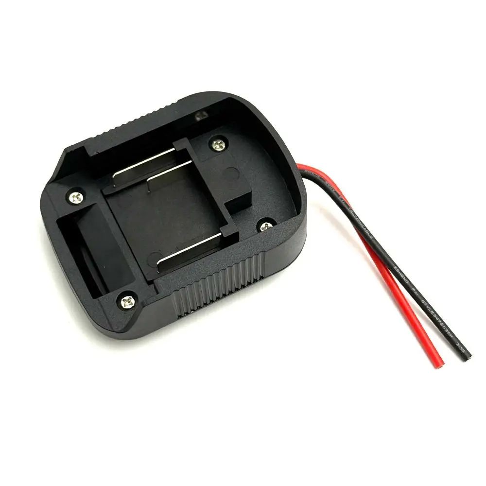 ABS Li-ion Battery Holder Portable with Cable Battery Connector Durable Practical Adapter Converter Base for Makita