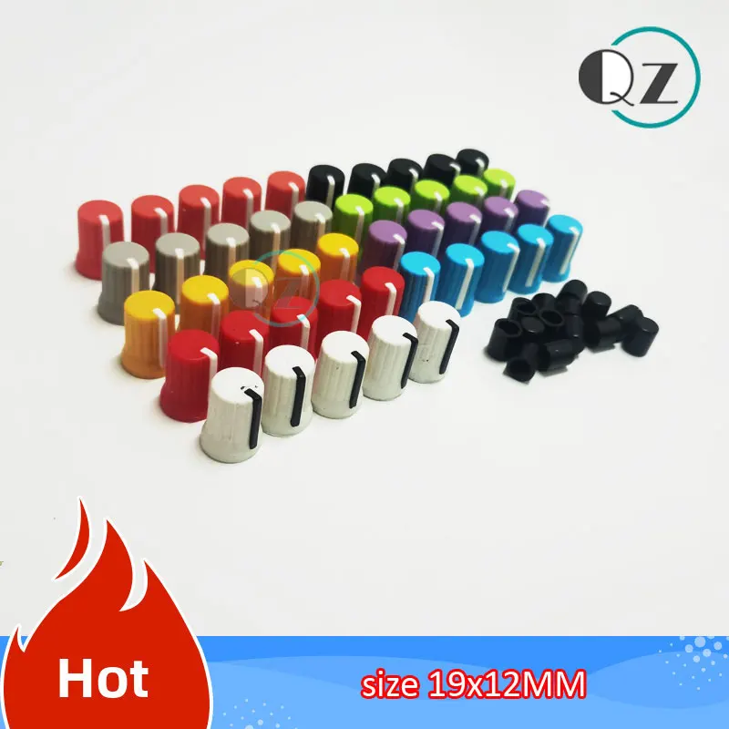 45pcs Soft Hard Rubber Half Shaft Potentiometer Knob Cap Half-axis for Pioneer Mixer DJM750 800 850 900 2000 EQ Gain Rubber Knob