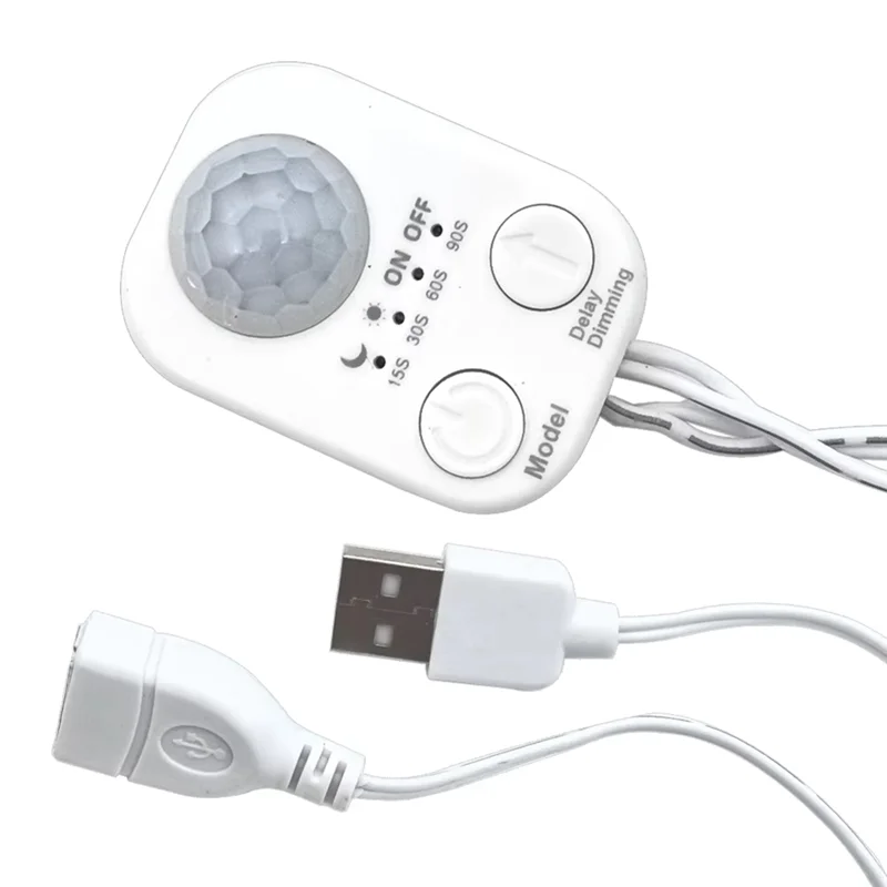 BMBY-Human Motion Sensor Detector Switch Infrared PIR Technology DC 5V-24V USB Body Control For LED Light Strips