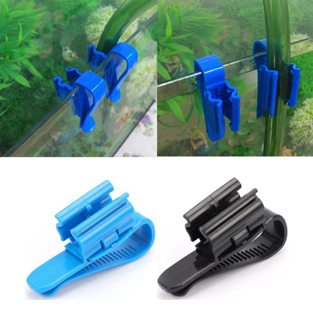 

2pcs Aquarium Water Pipe Holder Clip Fish Tank Filter Hose Holder Home Brew Bucket Clip Syphon Tube Flow Control Wine Beer Clamp
