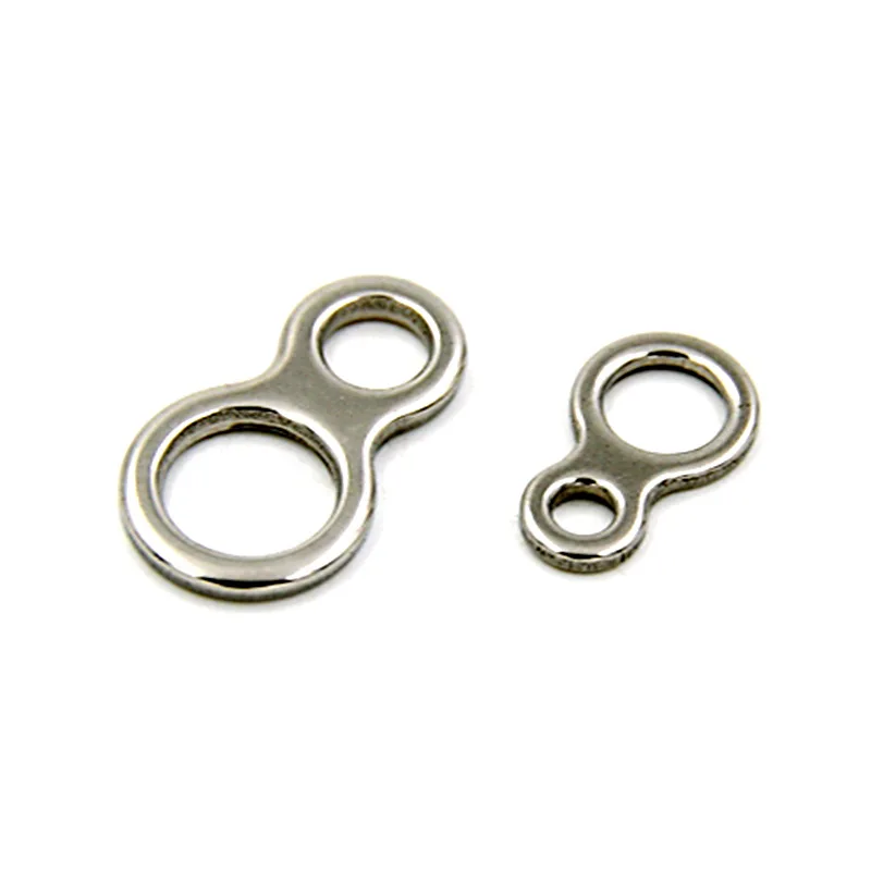 Gorgons 8shape Solid ring 1000pcs/bag corrosion resistant fishing accessories