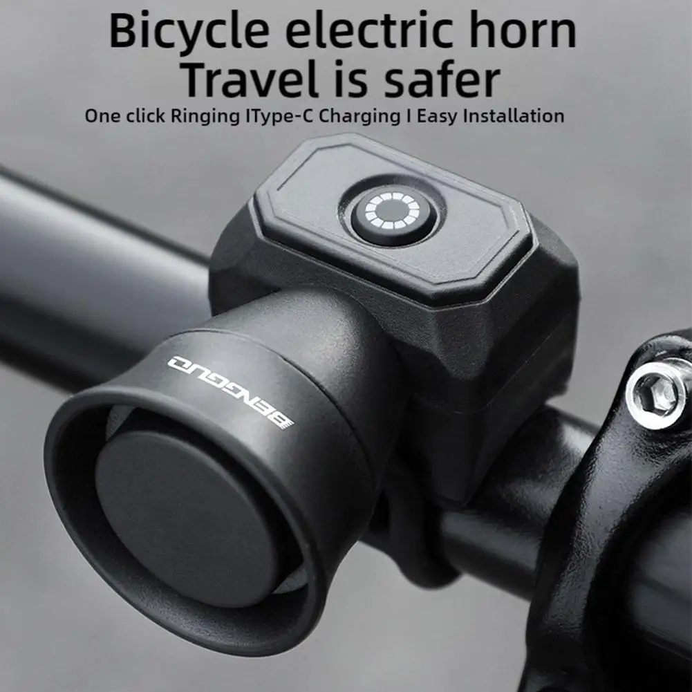 

120dB Bike Electric Bell Horn Cycling USB Charging Motorcycle Antitheft Waterproof Alarm Mountain Road Bicycle Accessories