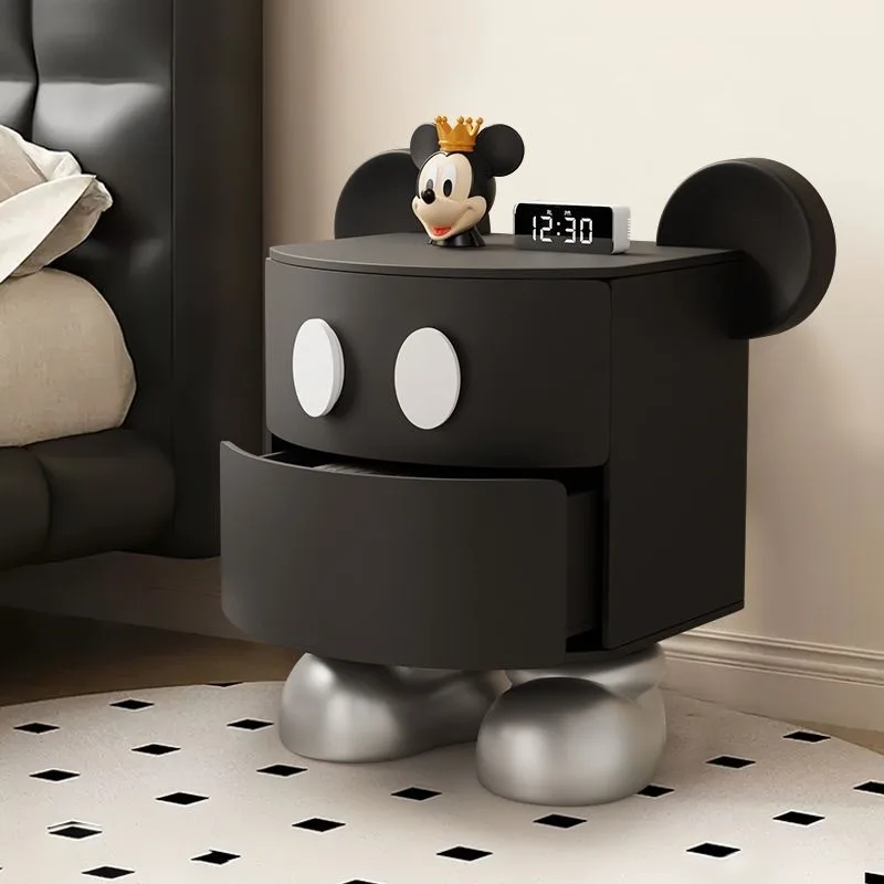 

Mickey Bedroom Creative Bedside Table Shelf Sofa Small Side Few Drawer Simple Locker Children's Bedside Cabinet