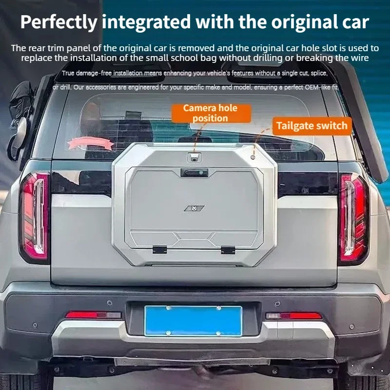 For BAIC BJ30/B30 24-26 Tailgate Small Backpack Multi-functional Storage Box Non-destructive Installation Offroad Modified Parts