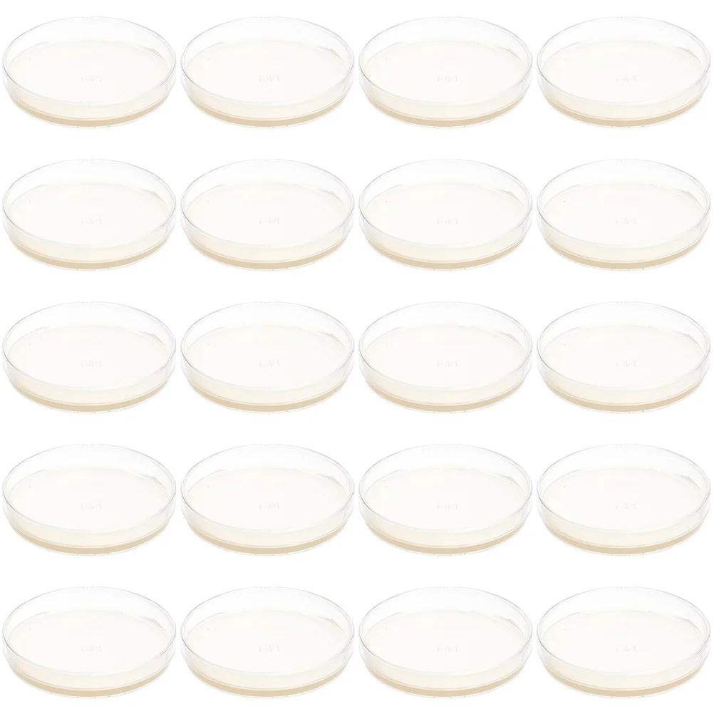 

20 Pcs Nutrient Agar Plate Portable Plates Stable Working Performance Tissue Culture Useful Tool Laboratory Accessory Prepoured