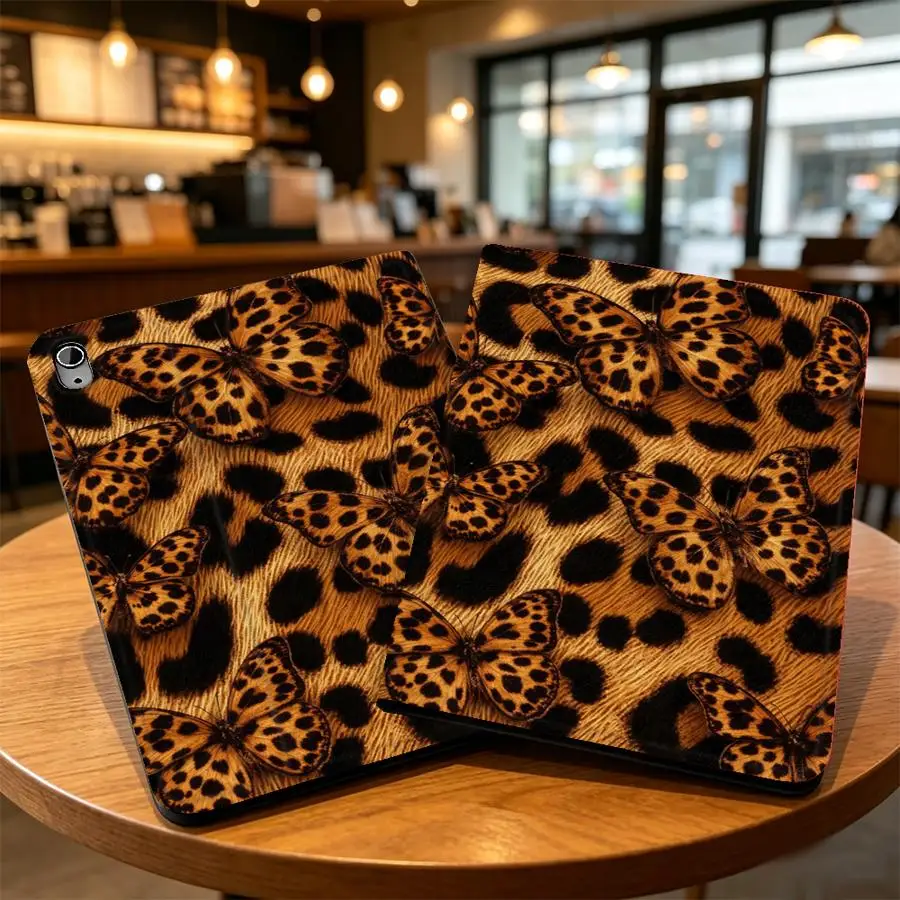 Brown Zebra Print Case for Apple iPad Air 11 13 M4 M3 M2 A16 2026 Pro11 13 10th 7/8/9th with Pencil Slot Air 4/5/6th