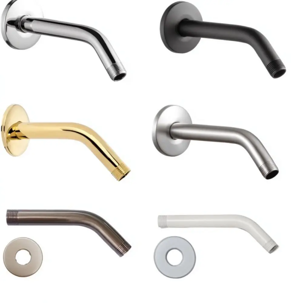 6 Inch Stainless Steel Shower Arm Ceiling Mounted Rain Showerhead Pipe Extension Modern Home Bathroom Plumbing Accessory