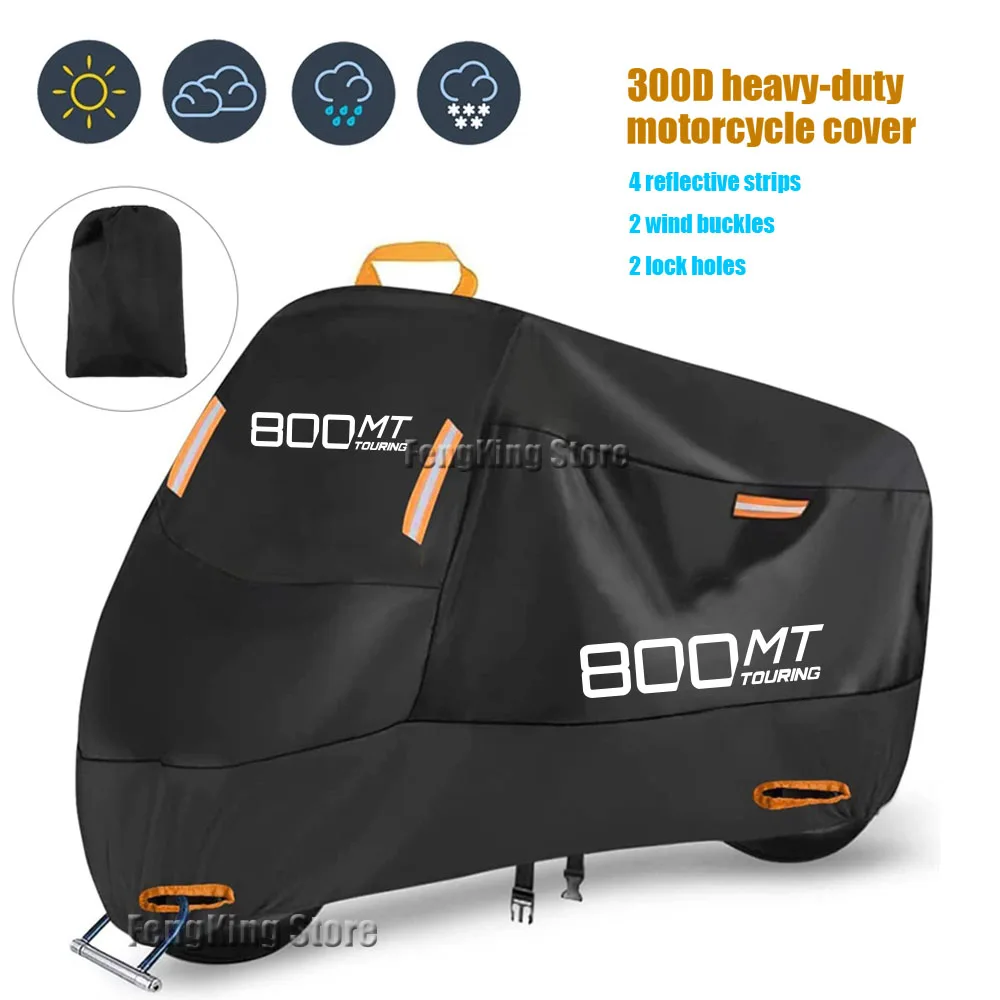 For CFMOTO 800MT 800 MT 2021 2022 CF800 CF MT800 Motorcycle Cover Waterproof Outdoor Rain Dustproof UV Protector Covers