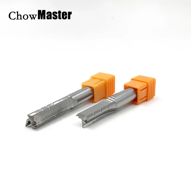 Chowmaster 3 Flutes TCT Trimming Straight Milling Cutter for MDF Plywood Chipboard Hard Wood Drill Engraving Router Bit Endmil