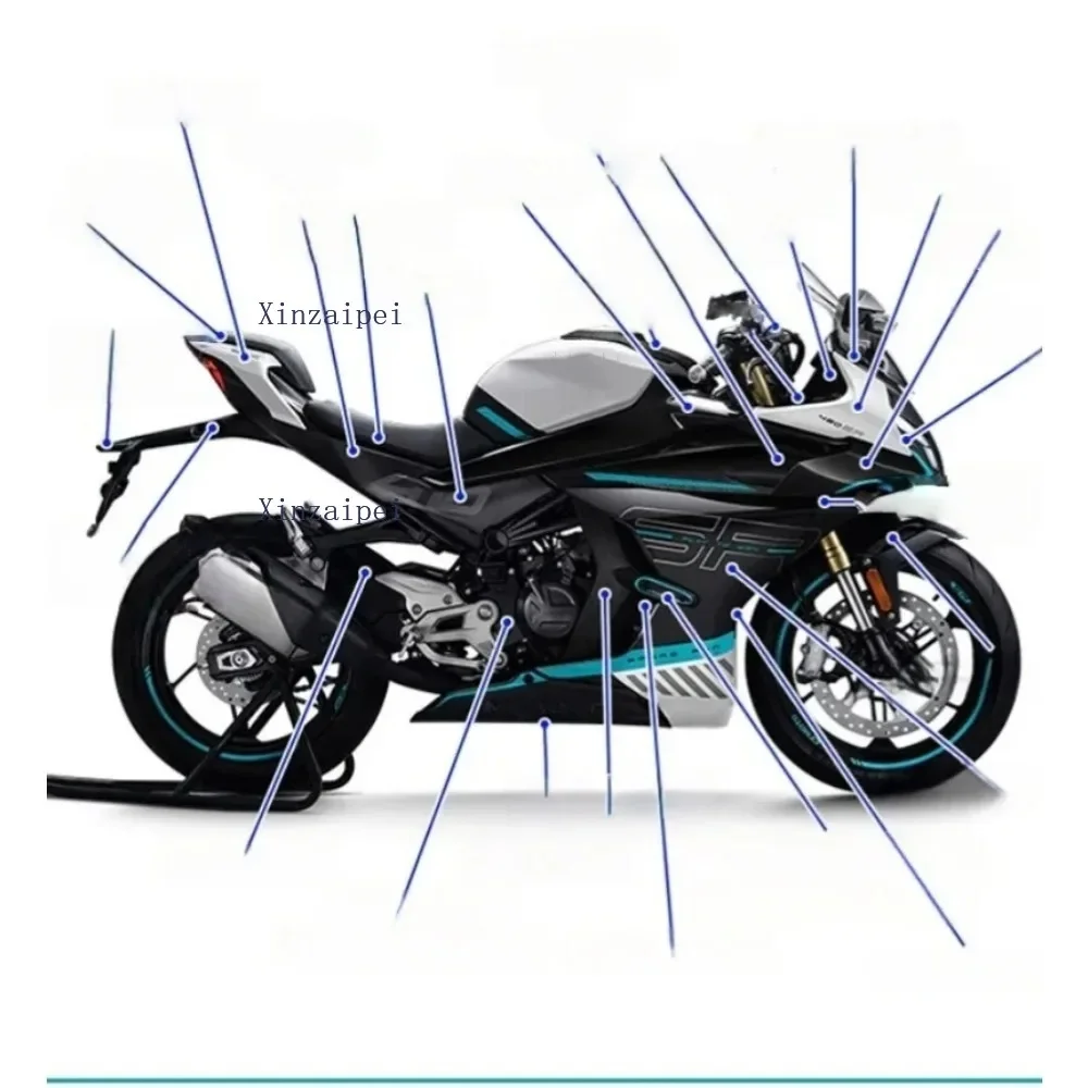 

FOR CFMOTO 450SR 2022 2023 Starlight Black Motorcycle Body Shell Fairing 22-23 450SR Protective Board Cover Original Accessories