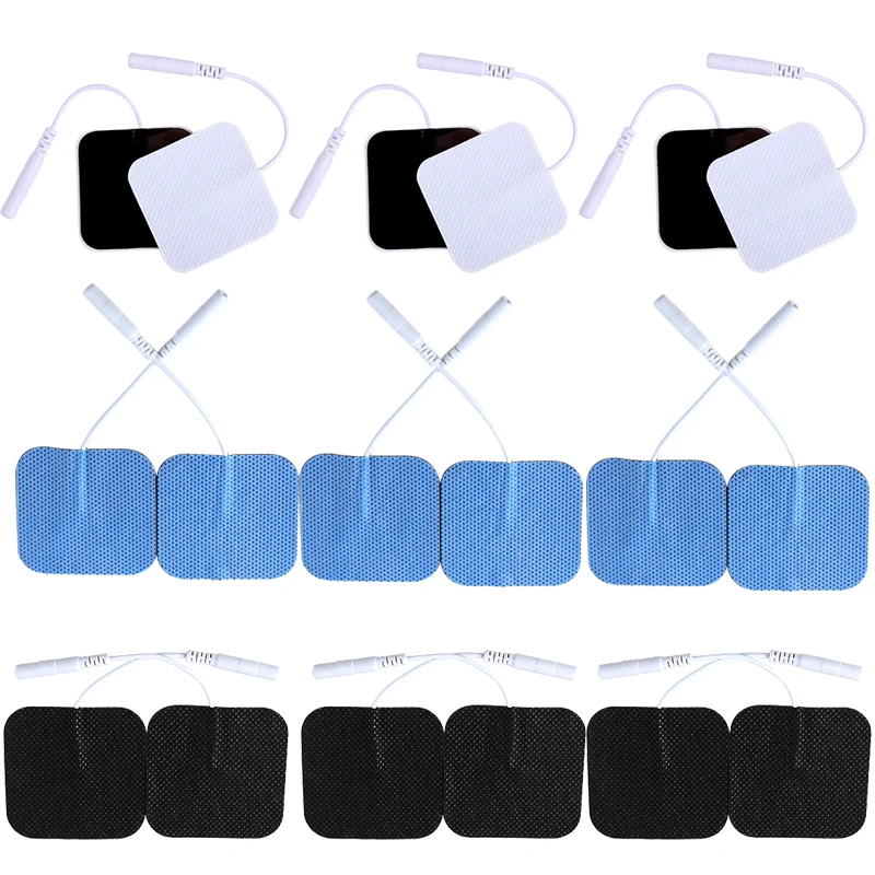 Almohadillas de electrodos EMS Compex, 4x4cm, Estimulador muscular, parche de acupuntura, fisioterapia, Estimulador muscular, Gel conductor para el cuerpo