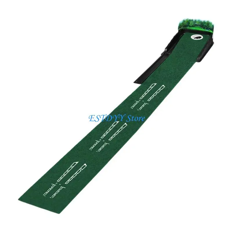 G6DE Realistic Golf Putting Mat Features Auto Return and True Green Friction