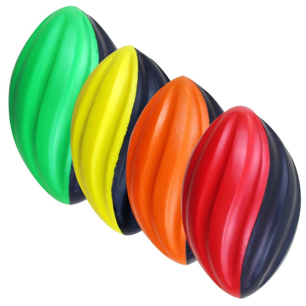 Palla da rugby giocattolo lancio e calcio pratica palla da rugby a spirale a rimbalzo lento uso interno o esterno palla da rugby da allenamento per bambini