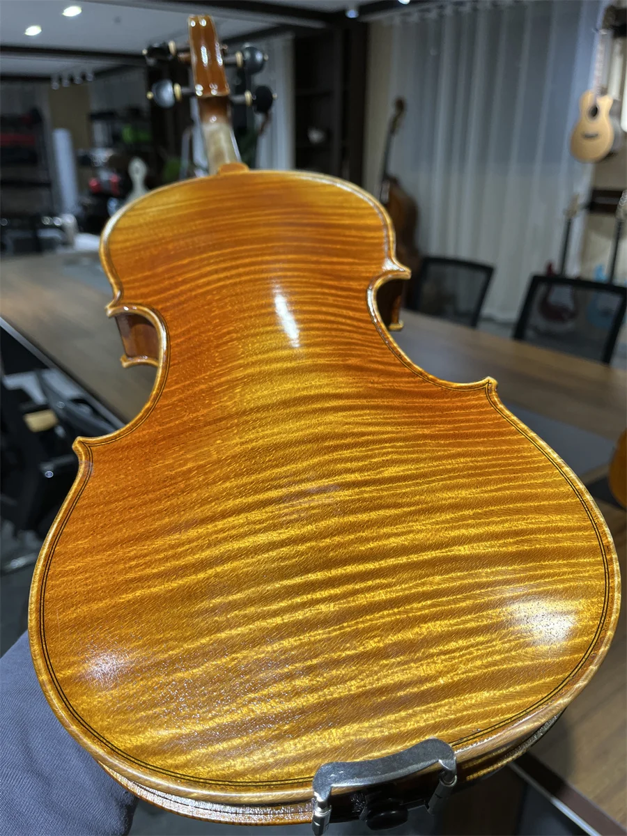 Video Available Professional Hand Made 4/4 Violin Cкрипка 4/4 كمان 바이올린  Musical Instrument Keman Free violin case 4/4 051503