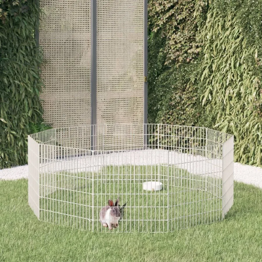

Free Range Animal Enclosure 10Panel 21.3x23.6 Galvanized Iron