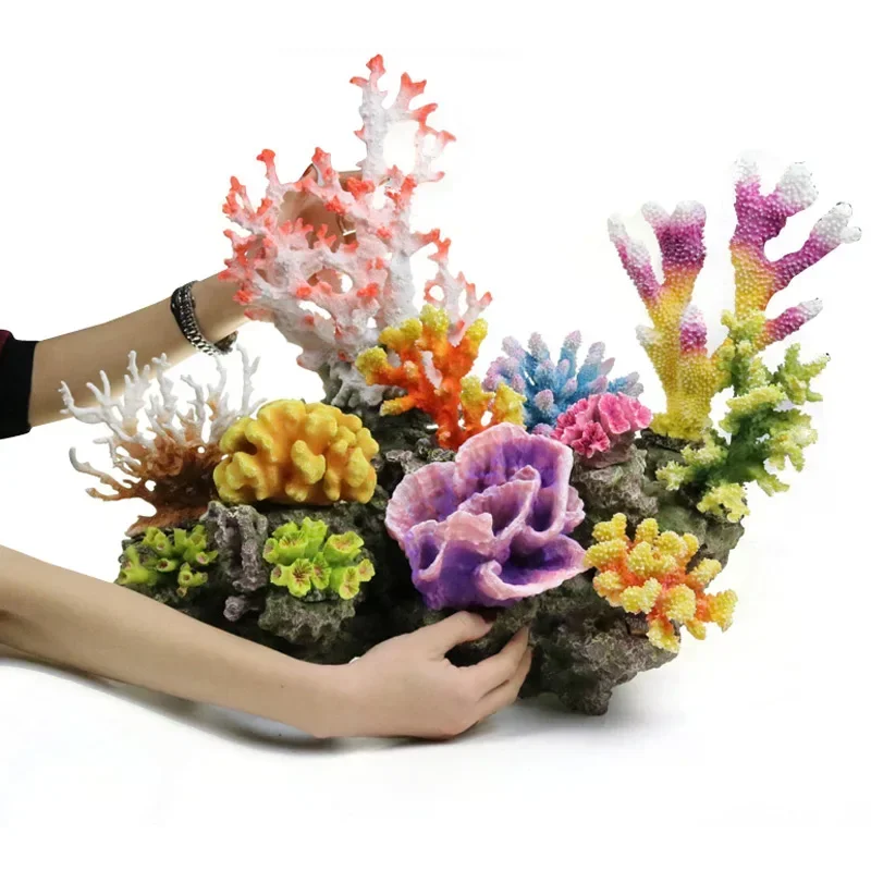 For Fish Tank Simulation Coral Landscaping Seawater Decoration Seashell Pseudoaquatic Plants Coral Reef Scenery