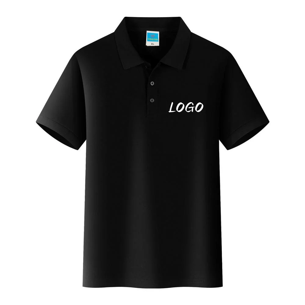 

Customize Logo Polo Shirt For Men And Women Summer Short Sleeve Solid Color 5XL Plush Size Shirts Text Photo Print Tops Clothes