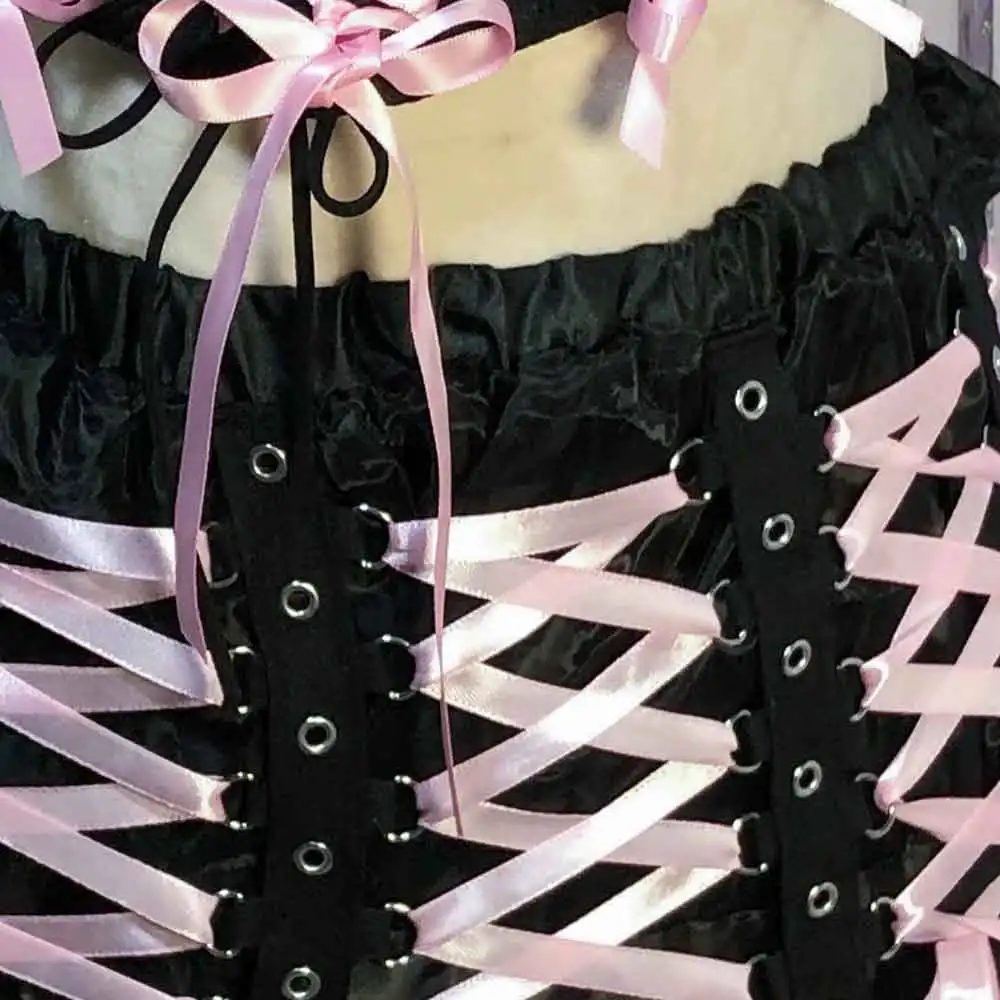 Y2K TOPS Festival Glitch Core 90s Goth Pink Gothic Skirts Grunge Rave Punk Rock Street Wear Fairy E-Girls Emo Kawaii Eco