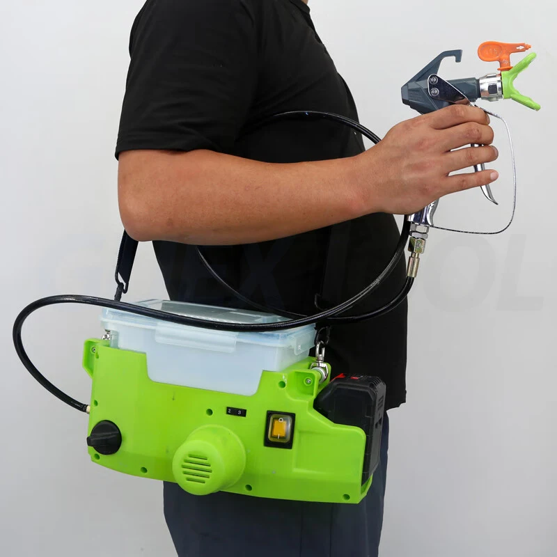 Imagem -04 - Handheld Máquina de Pulverização de Pintura de Látex Alta Pressão Bateria de Lítio Mochila de Pulverização Reparação de Parede 1.5 l 3.5kg