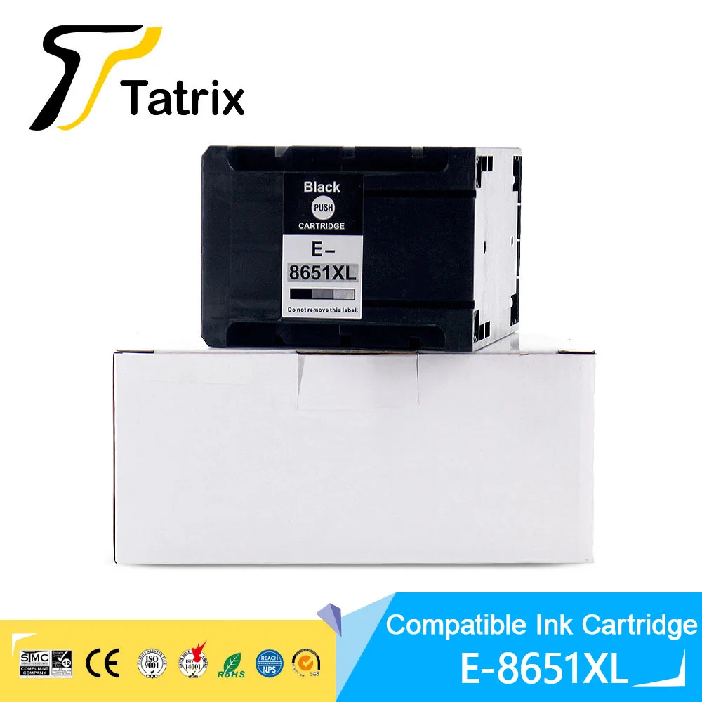 Tatrix For Epson T8651 8651XL Ink cartridge compatible for EPSON WorkForce Pro WF M5191 M5190 M5690 printer