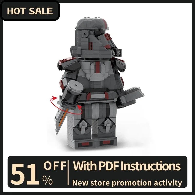 New 1259Pcs Famous Star Battle Movie Character Figure Moc Hunter Model Building Custom Puzzle DiyCreative Idea Toy Birthday Gift