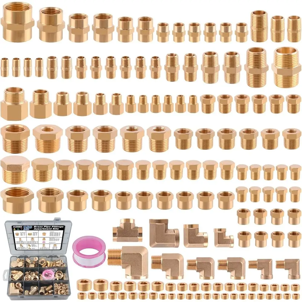 

Ассортимент фитингов для латунных труб Адаптер 1/8 1/4 3/8 1/2 3/4 NPT, втулка переходника, шестигранный ниппель, переходная шестигранная муфта, шестигранная головка