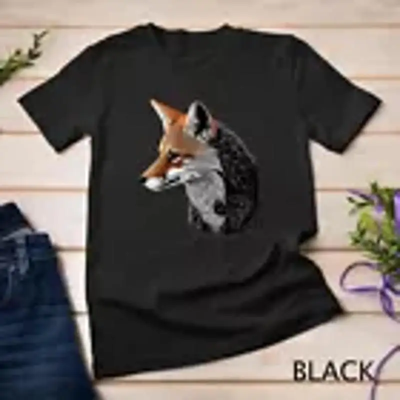 

Футболка унисекс с геометрическим животным принтом Fox Art Polygon