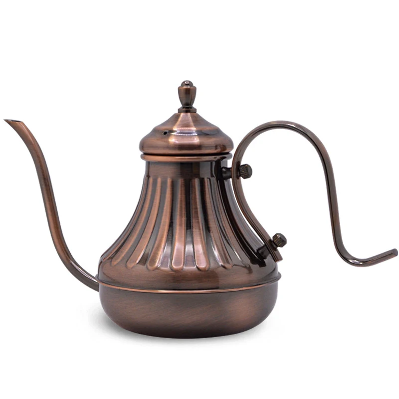 

Ручная кофеварка с длинным отверстием, кофейник с узким отверстием, кофейник из нержавеющей стали с капельным фильтром, ручная кофеварка с ушным крючком для дома, 650 мл