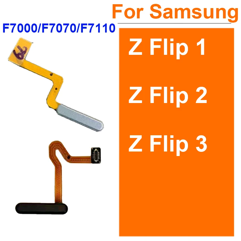 

Для Samsung Z Flip 1 F7000 2 F7070 3 F7110 Датчик отпечатков пальцев Датчик касания Кнопка питания Разъем отпечатков пальцев Гибкий кабель