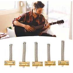 5 Pcs Compensated Saddles Better Resonance Brass Vintage Electric Bass Bridge Saddle