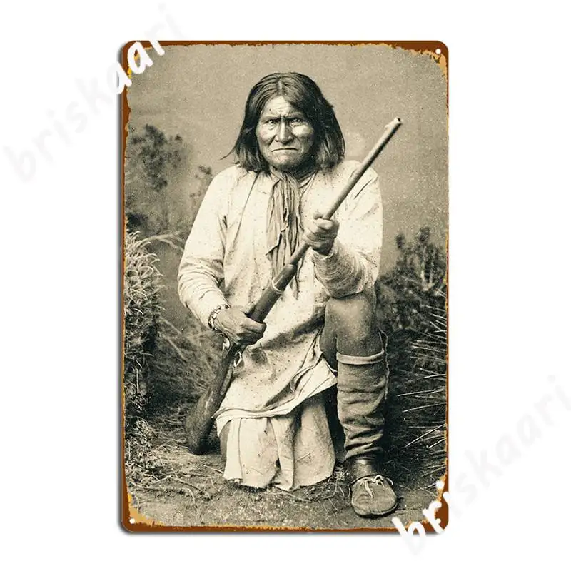 

Geronimo Poster In Memory Ernie Pantusso Metal Sign Custom Plaques Bar Cave Wall Mural Tin Sign Poster