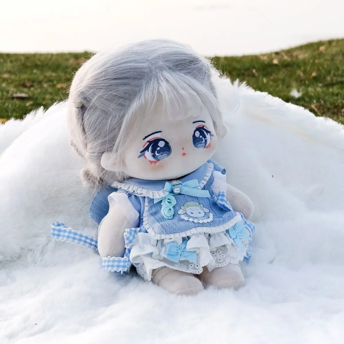 A 20cm-sized cotton doll's outfit, a cute and exquisite clothing set from the Blue Mist Cotton Candy series view 2