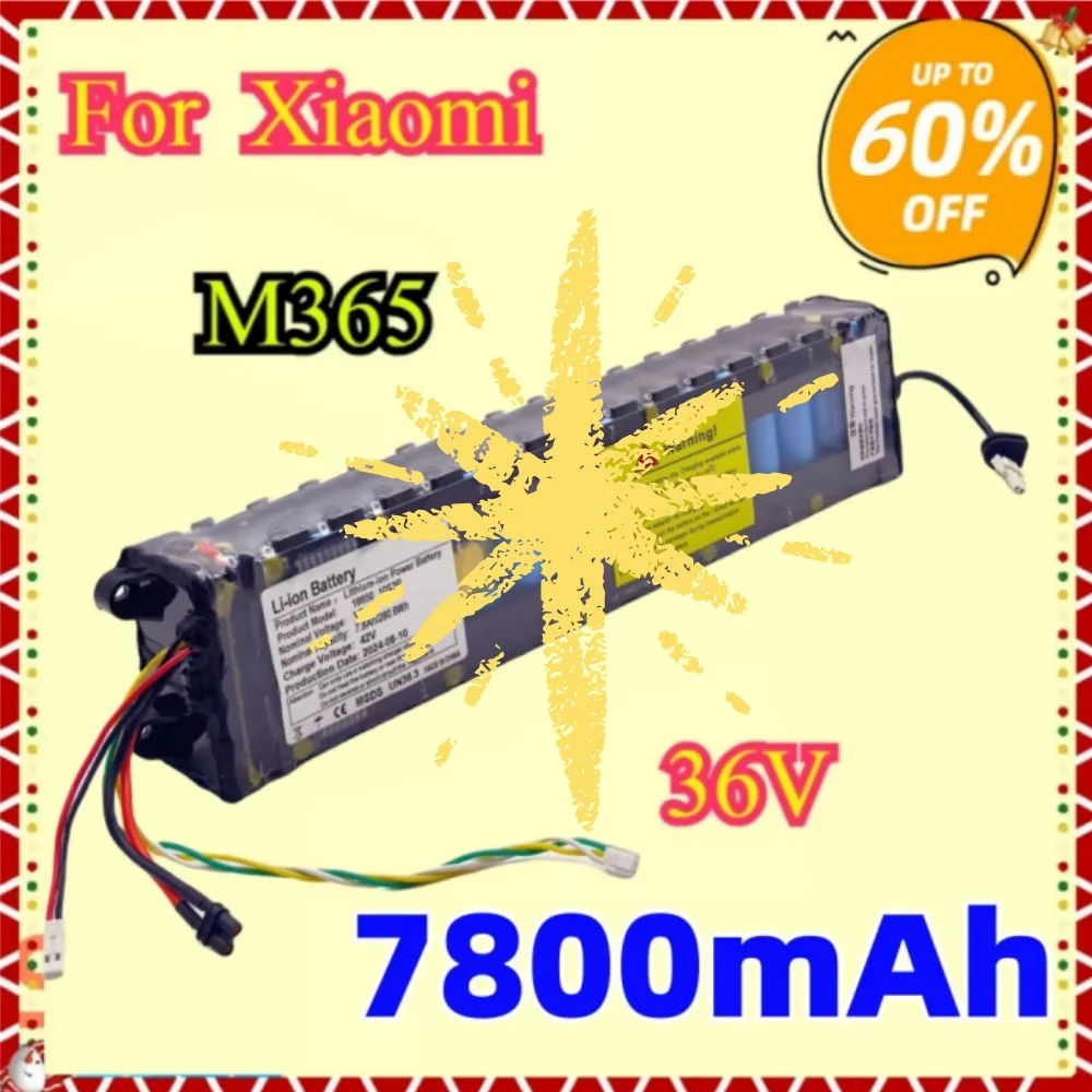 

10S3P NE1003-H 36V 7800mAh Li-Ion Battery with Communication Interface for Xiaomi Electric Scooter M365/S1