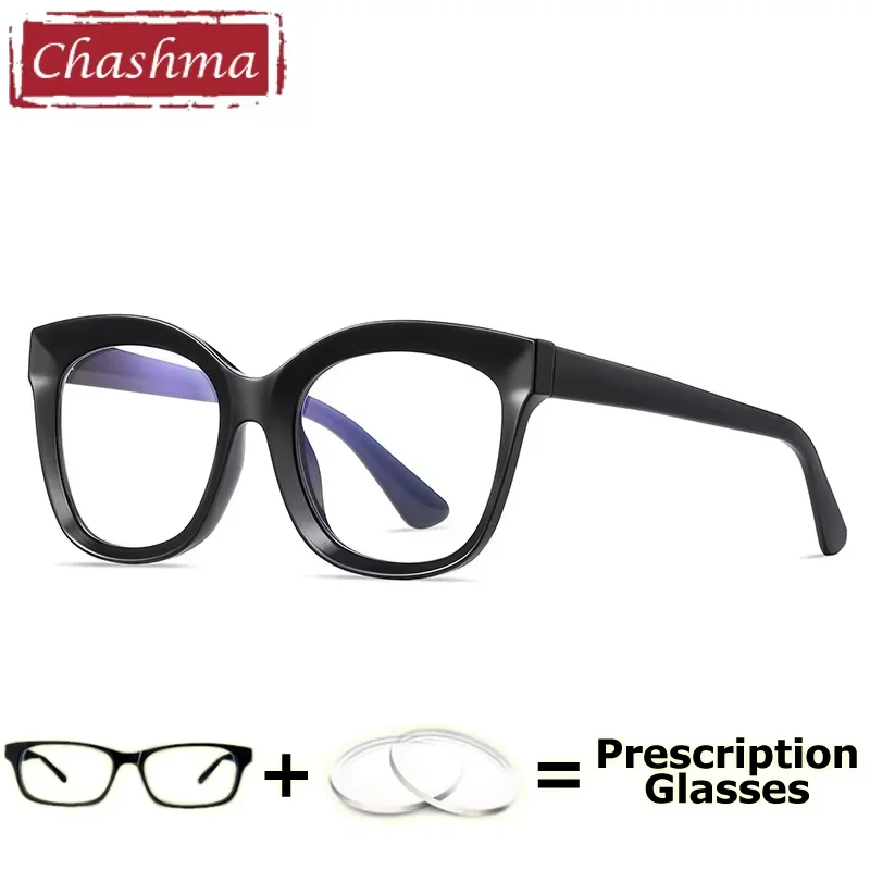 Chashma Prescription Glasses Women Optical Myopia Anti Blue Computer Working Progressive Eyewear Frame Teens Reading Spectacles