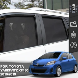 For Toyota Yaris Vitz Hatchback XP130 2012-2019 Magnetic Car Sunshade Visor Front Windshield Curtain Rear Side Window Sun Shade